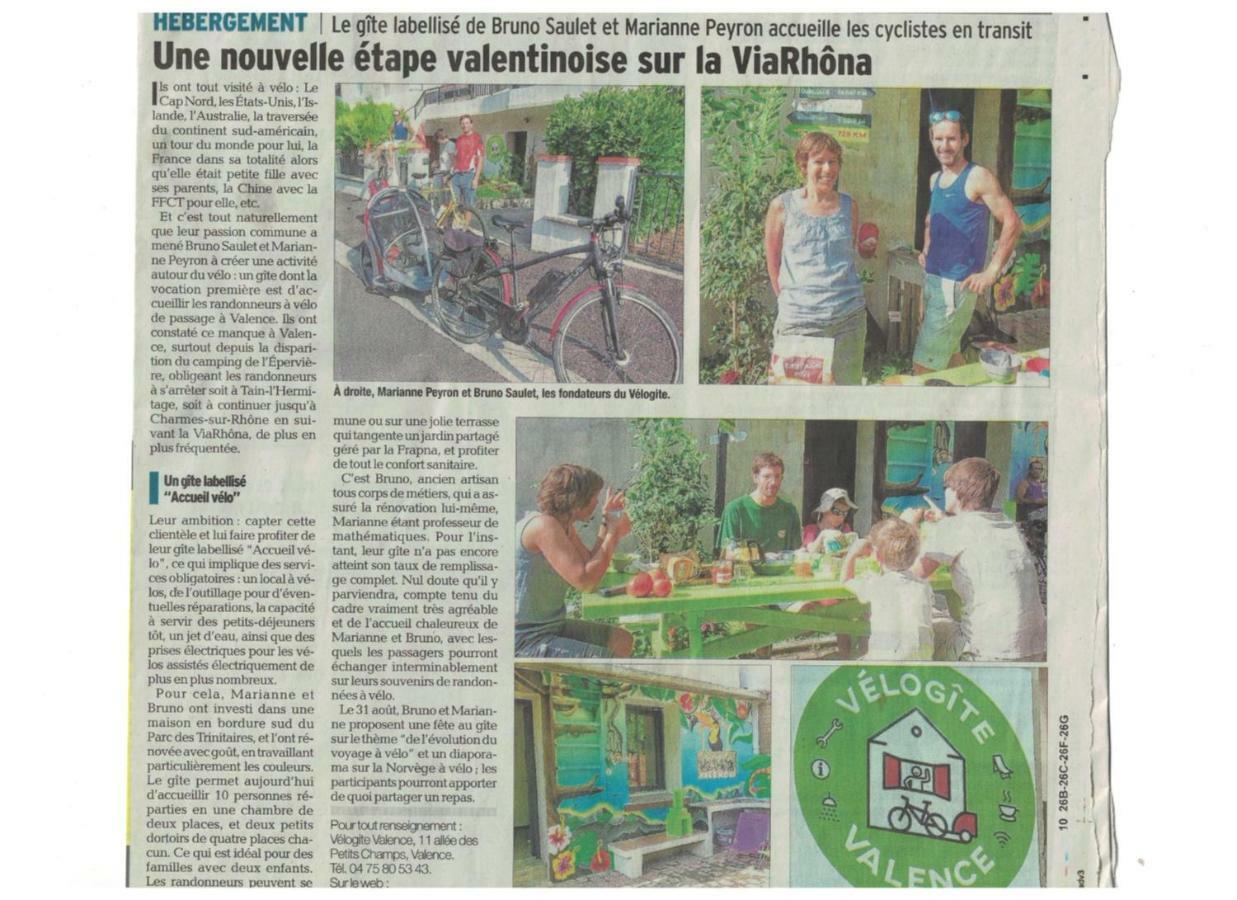 Velo Gite Valence Valence  Exteriér fotografie